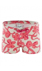 Bañador tipo Boxer Niño Coral y Rosa - Modelo Lazos - Imagen 1